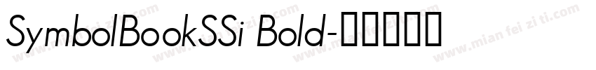 SymbolBookSSi Bold字体转换